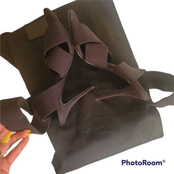 Alexander Wang black bandage wrap heels size 6 - Picture 3 of 13